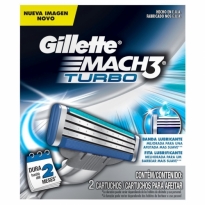 CARGA GILLETTE MACH 3 TURBO 2 UNID