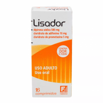 Lisador 500/ 10/ 5mg (Contém 16 comprimidos)