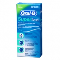 Fio Dental Oral-B Super Floss com 50 Unidades