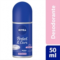 Desodorante Roll-On Nivea Protect & Care com 50 ml