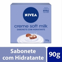 SABONETE NIVEA CREME SOFT MILK 90G