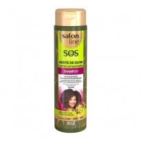 SHAMPOO S.O.S CACHOS AZEITE DE OLIVA SALON LINE 300ML