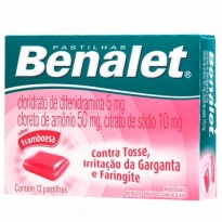 Benalet Framboesa (Contém 12 pastilhas)