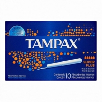 ABSORVENTE INTERNO TAMPAX SUPER PLUS 10 UNID