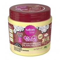 MÁSCARA DE HIDRATAÇÃO 2 EM 1 VINAGRE DE MAÇÃ #TODECACHO SALON LINE 500G