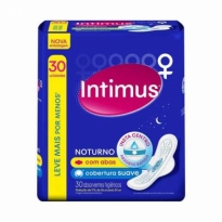 ABSORVENTE INTIMUS NOTURNO C/ ABAS SUAVE 30 UNID