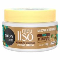 MÁSCARA DE HIDRATAÇÃO MEU LISO ARGAN REPARAÇÃO SALON LINE 300G