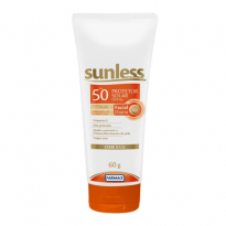 PROTETOR SOLAR FACIAL SUNLESS FPS 50 C/ BASE 60GR