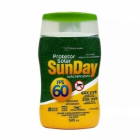 Protetor Solar SunDay FPS 60 Ação Repelente (Contém 120mL)