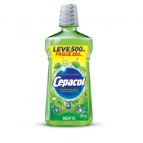 ENXAGUANTE BUCAL CEPACOL MENTA LEVE 500ML PAGUE 350ML