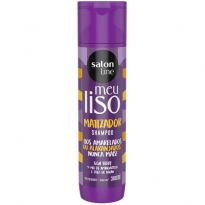 Shampoo Meu Liso Matizador Salon line sem sal (Contém 300mL)