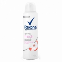 DESODORANTE AEROSOL REXONA STAY FRESH FLORES BRANCAS E LICHIA 150ML