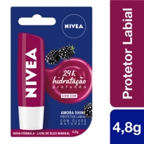 PROTETOR LABIAL NIVEA LIP CARE AMORA SHINE 4,8G