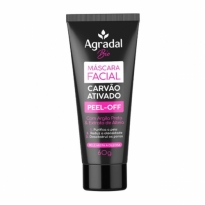 MÁSCARA FACIAL CARVÃO ATIVADO PEEL-OFF AGRADAL BIO 60G