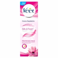 CREME DEPILATÓRIO VEET SILK & FRESH PELES NORMAIS E SECAS 100ML