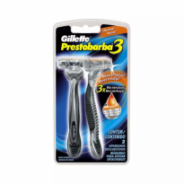 APARELHO DE BARBEAR PRESTOBARBA 3 GILLETTE 2UNID