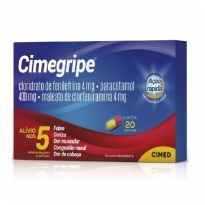 Cimegripe com 20 cápsulas