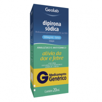 Dipirona Monoidratada 500mg/ml 20 mL Gotas (Geolab)