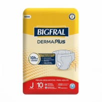 Fralda Geriátrica BIGFRAL tamanho J com 10 unidades (até 10 horas de duração)