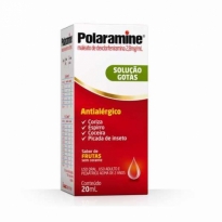 Polaramine 2,8mg/ml Solução Gotas sabor de frutas s/ corante