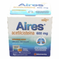 Aires Xarope 600mg Granulado (Contém 16 envelopes 5g cada)