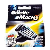 Carga Gillette Mach 3 com 2 unidades