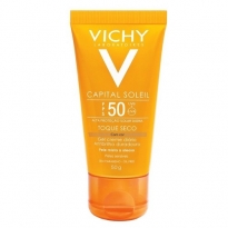 Vichy Capital Soleil FPS 50 c/ Cor Toque Seco Gel Creme Diário 50g