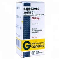 Naproxeno sódico 550mg (Contém 20 comprimidos revestido)